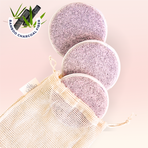 Eco-Friendly Bamboo Charcoal Pads | Cleansing & Makeup Remover Pads